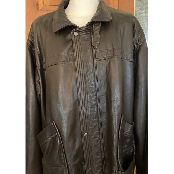 VTG Boyd's Philadelphia Luxury Leather Coat Mens US 44 Streetwear Hip Hop Jacket - Picture 7 of 16